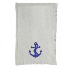 Knit pram blanket - Anchor